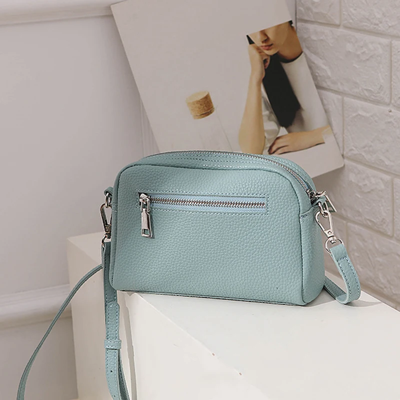 PU Leather Small Shell Shoulder Crossbody Bag Female Luxury Design Purse and Handbag For Women Small Simple Phone Purse Satchels