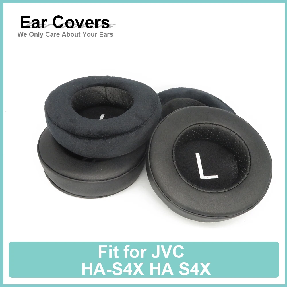 แผ่นรองหูฟังสำหรับ JVC HA-S4X HA S4X หูฟัง Earcushions โปรตีน Velour Pads แผ่นรองหูฟังโฟมหน่วยความจำ