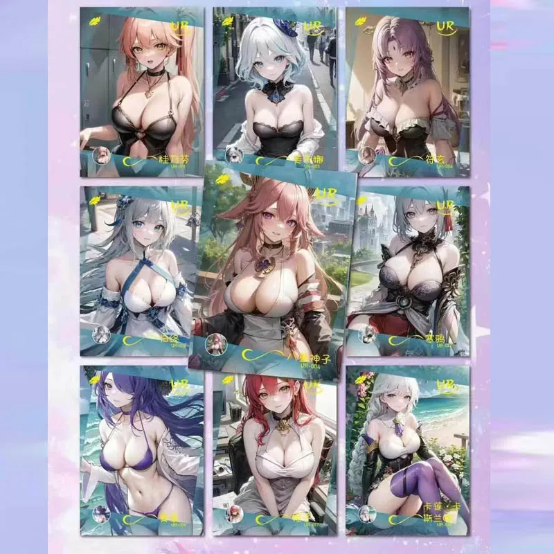 Deusas história booster caixa coleção cartão tempo e espaço tecelagem tema série personagem feminino cartão jogando cartas mesas jogos