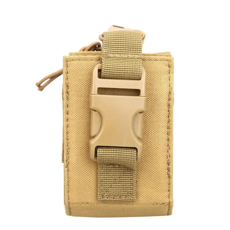 DulRadio-Poudres de chasse Walperforated Talkie Holder, Interphone, Face Bag, Molle Nylon Magazine, Pocket Storage Bag