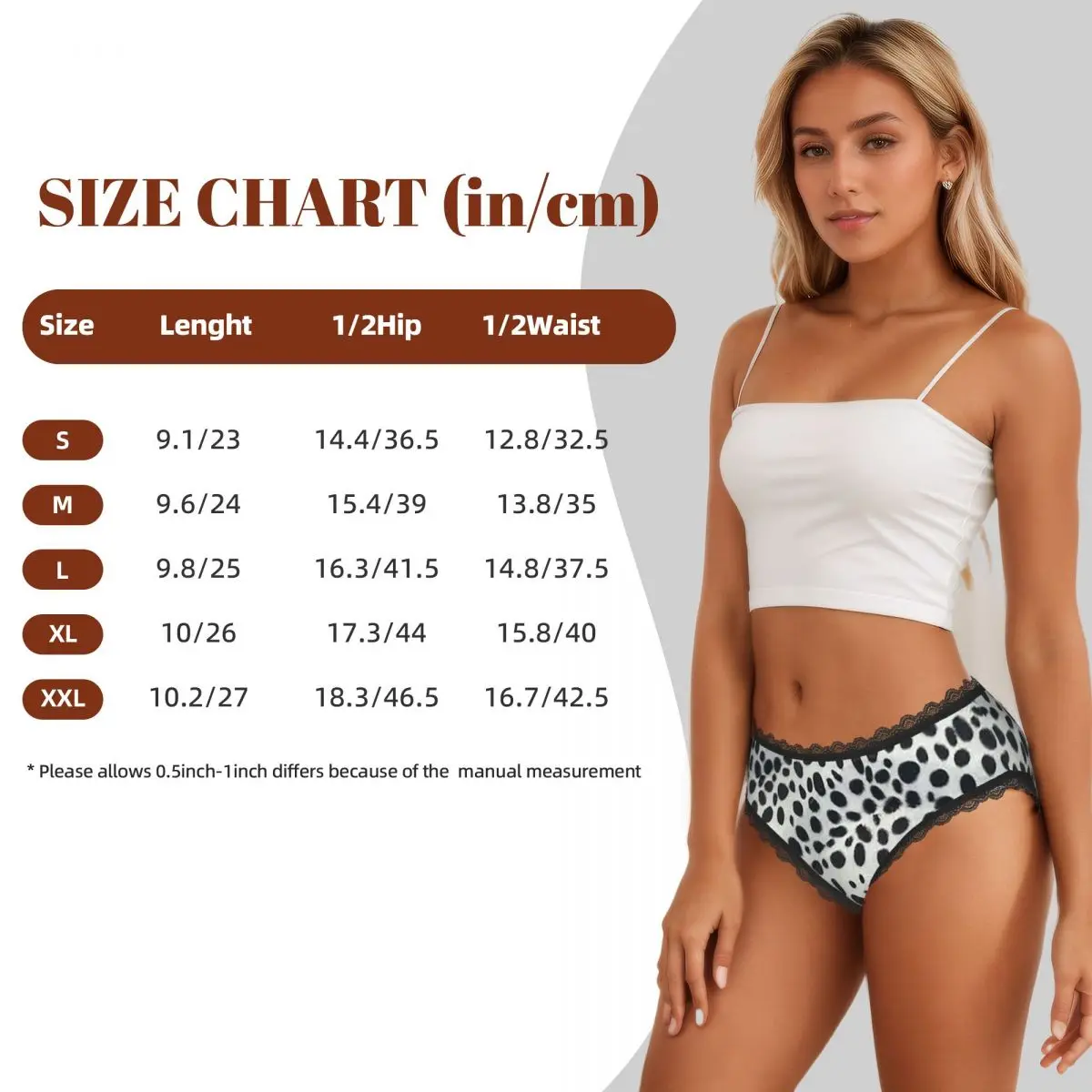 Custom Dalmatian Dog Texture Panties Briefs Women's Comfort Briefs Underwear Breathable Female Underpants