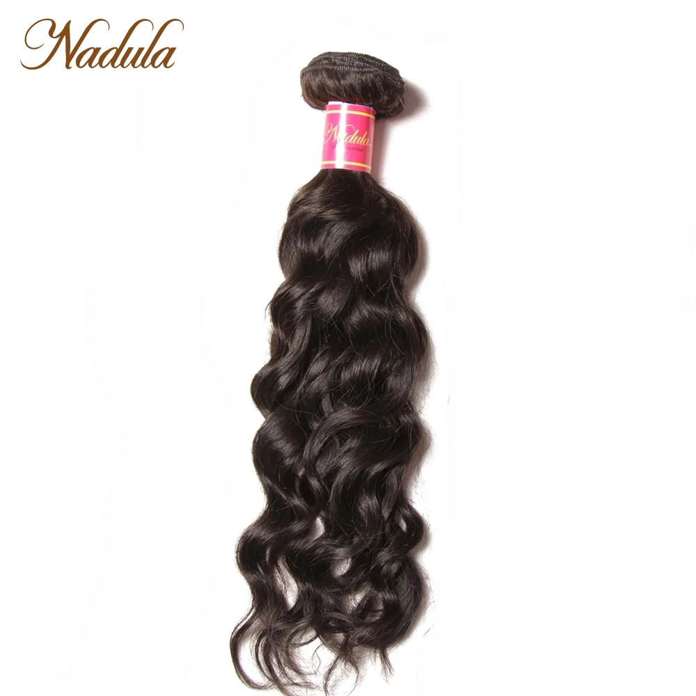 Nadula Hair 3/4 Pcs /Lot Brazilian Natural Wave Remy Human Hair Bundles 8-26inch Natural Color Can Be Bleached Hair Weave
