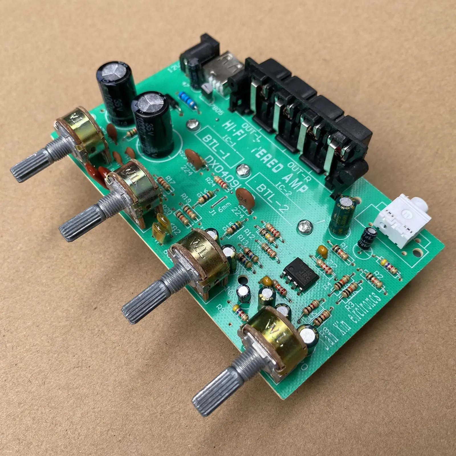Digital Power Amplifier Board Dual Channel Stereo Hifi Audio Module for Subwoofer Car Home Enhancement