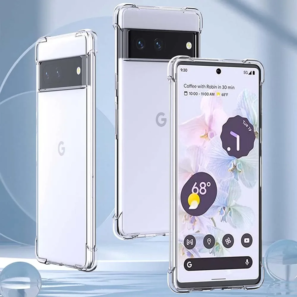 Airbag Tpu Case Voor Google Pixel 8 Pro 7a 7 Pro 6a 6 Pro Telefoon Hoesje Schokbestendig Zacht Siliconen Hoesje Voor Google 8 Pro 7 6a 6 Hoesje