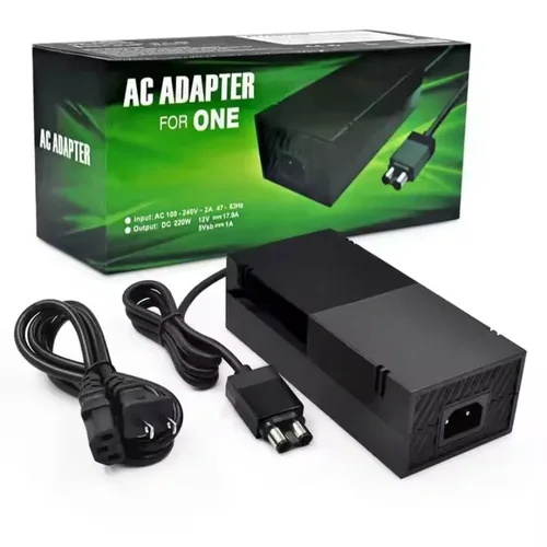 Cargador para consola Xbox One, fuente de alimentación, adaptador de CA con enchufe estadounidense/europeo con cable de alimentación para Xbox One