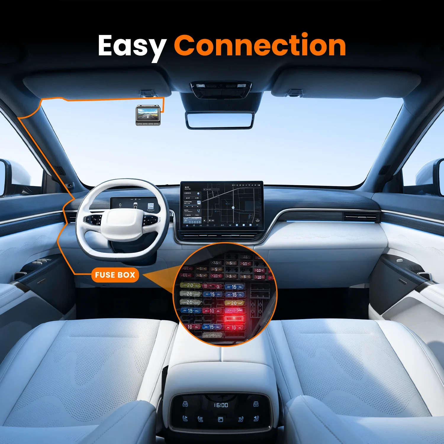 DDPAI Dashcam Hardwire Kit for 24H Parking Monitor Compatible with Z60 Series/Z50 Series/N5/N3/N2/N1/MINIPro2K/A400