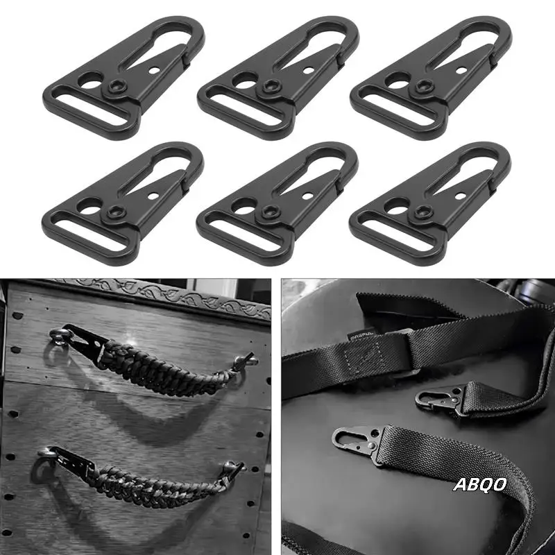 

300 Pcs Enlarged Mouth Clip Sling Clasp Olecranon Hook For Sling Outdoors Bag Backpack,Carabiner Keychain Snap Hooks