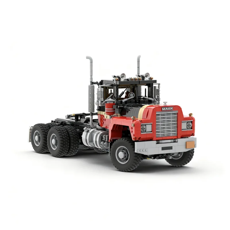 

3204PCS MOC RC Container Tractor Trailer ToyGift 1:13 Scale MACK R 6x6 US-Truck Tower Head Model Creative Ideas Assembly Puzzle