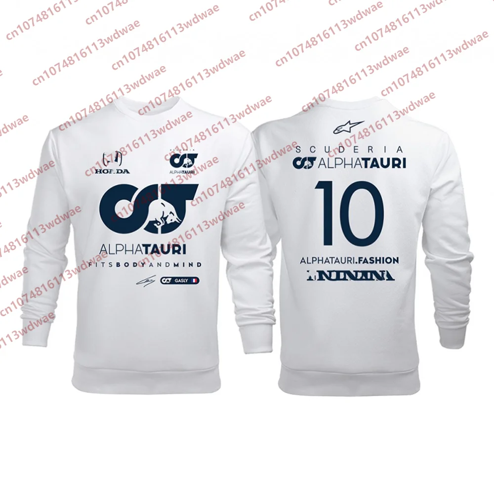 Ropa de calle de Fórmula 1 para hombres y mujeres, suéter con estampado 3D. ALPHATAURI. Team Racer GASLY 10, ropa conmemorativa de abanico de manga larga