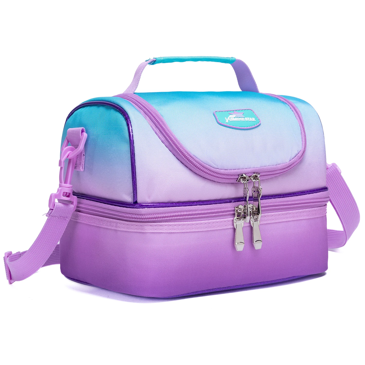 Lunch Box for Girls 5-12 Bento Box for Kids with Ice Pack Lunch Box with Stainless Steel Water Bottle