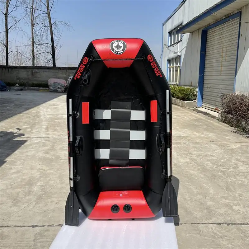 

Inflatable Fishing Kayak for Water Sports 0.7mm PVC Thick Wear-resistant One Person Rowing Rubber