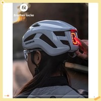 ROCKBROS Riding Helmets with Bicycle Lights Headlights Taillights Charging Lights Mountain Road Bike Equipment Men's and Women's