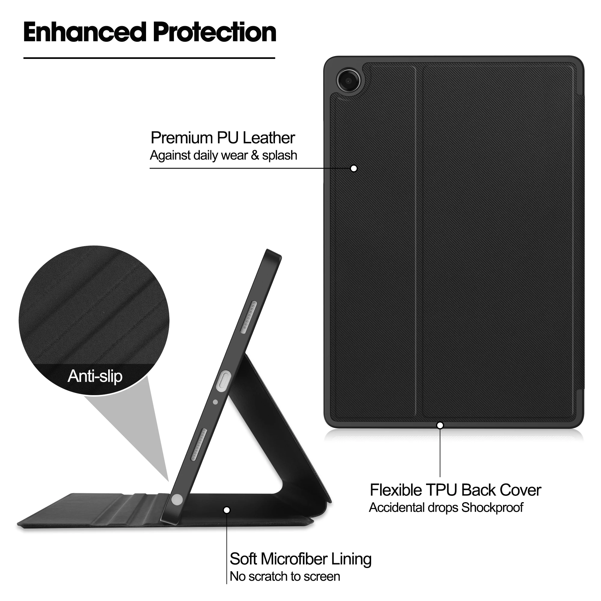 

For Samsung Galaxy Tab A11+ 11inch 2025 Cover case Shockproof With Auto Sleep and Foldable Bracket For modle X230/X233/X235/X236