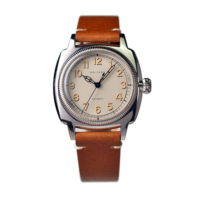Baltany 1926 Oyster Retro Watch S4015 36mm Sapphire Crystal 100M Waterproof Men Automatic Wristwatch