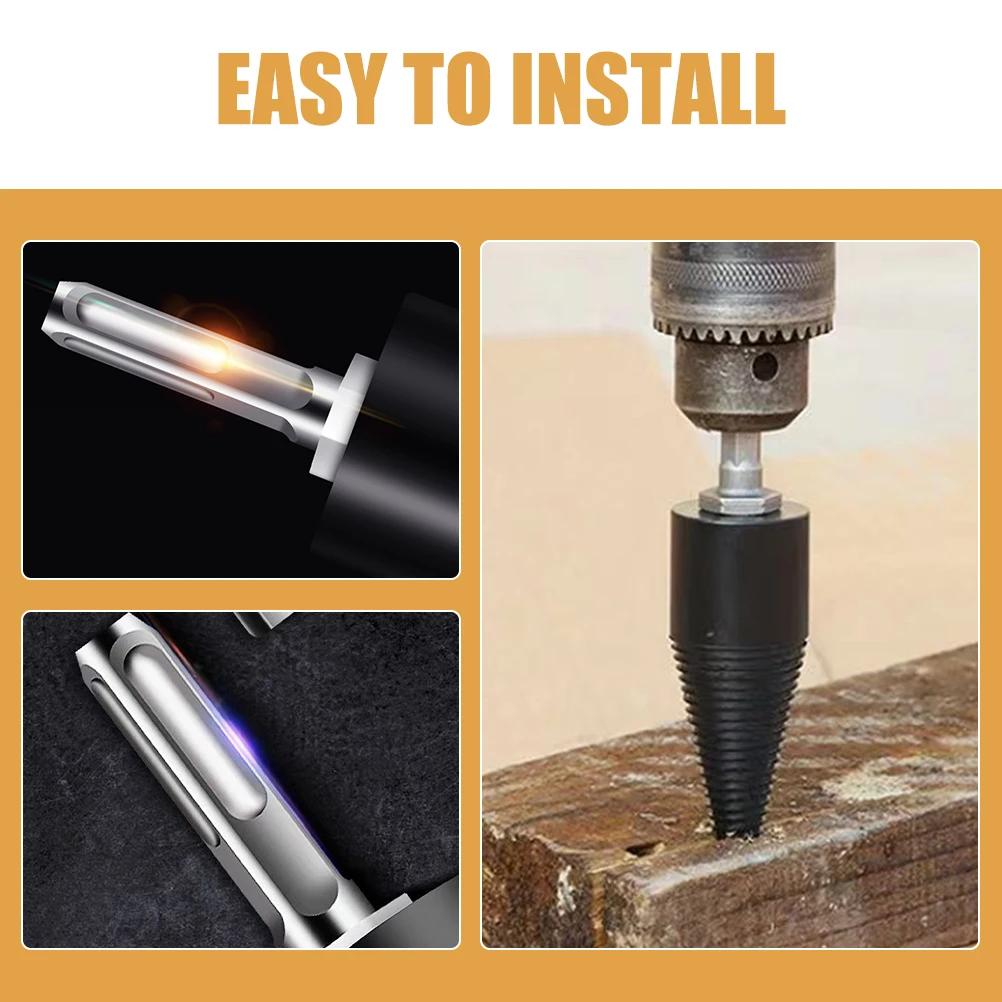 

3pcs Drill Bit Connecting Rod Shank Square Drive Adapter Socket Driver Extension Impact WoodSplitter Durability Efficient