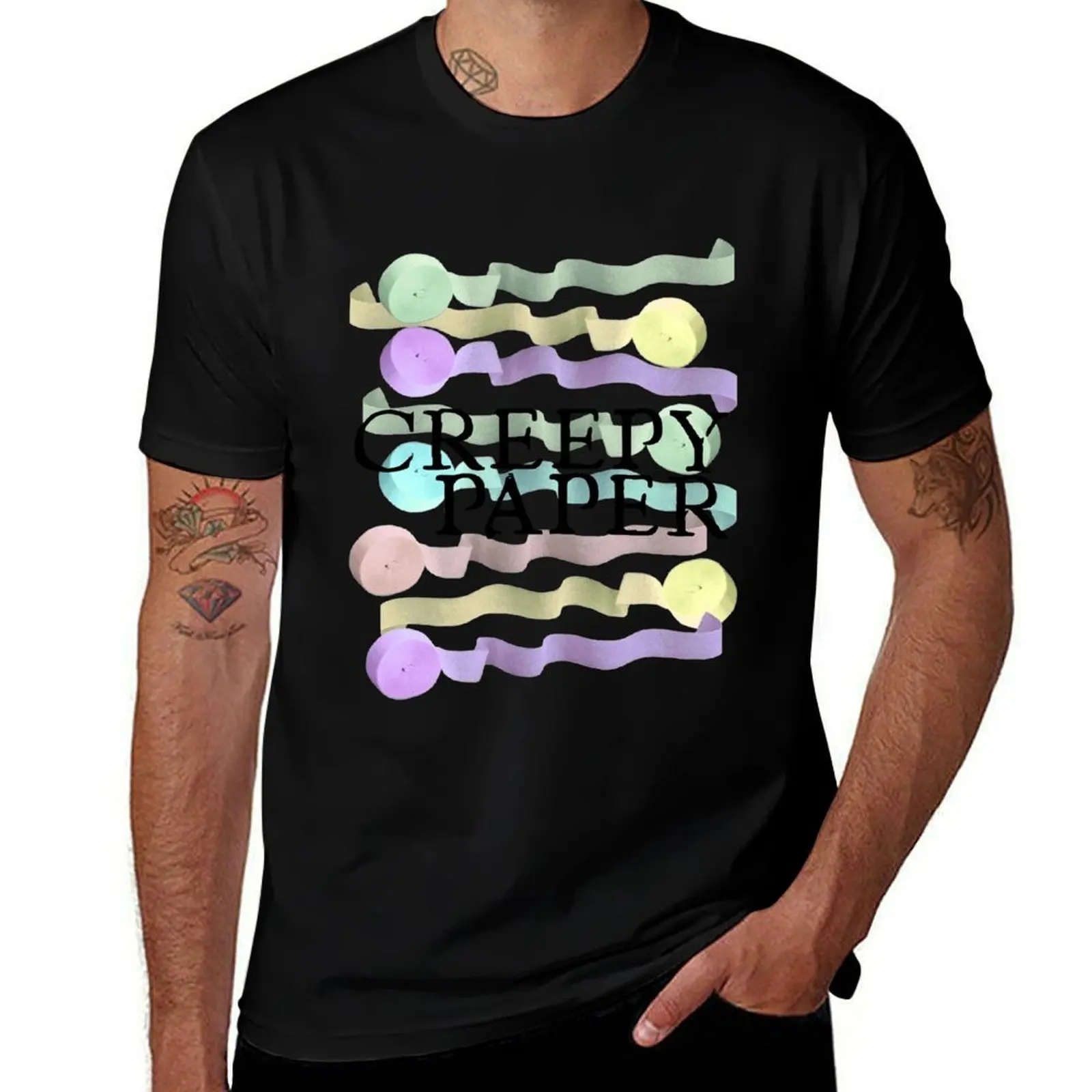 Vampires Love Creepy Paper T-Shirt Fashion Simple Casual Tee Shirt T-Shirt
