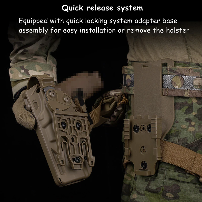 Fundas tácticas para pistola MK-17 P320, pierna caída de liberación rápida, mano derecha, pistola de tiro, transporte CS Hunting M17, fundas para muslo