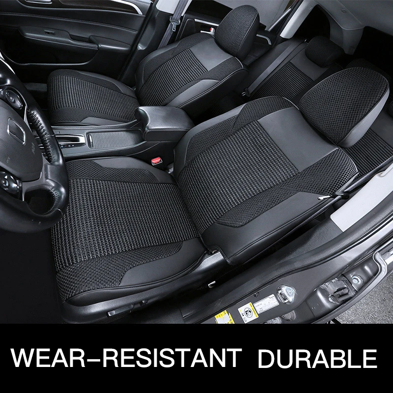 Maßgefertigte Autositzbezüge und Zubehör für 5-Sitzer, komplettes Set aus Eisseidenleder, speziell für über 98 % der Autositzbezüge – Detail 10