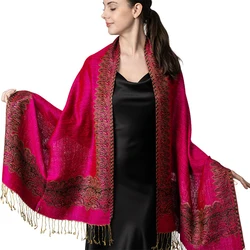 2023 Tassel Winter Warm Luxury Shawl New Print Cashmere Scarf Women Wraps Bufanda Female Pashmina Blanket Travel Poncho Stoles