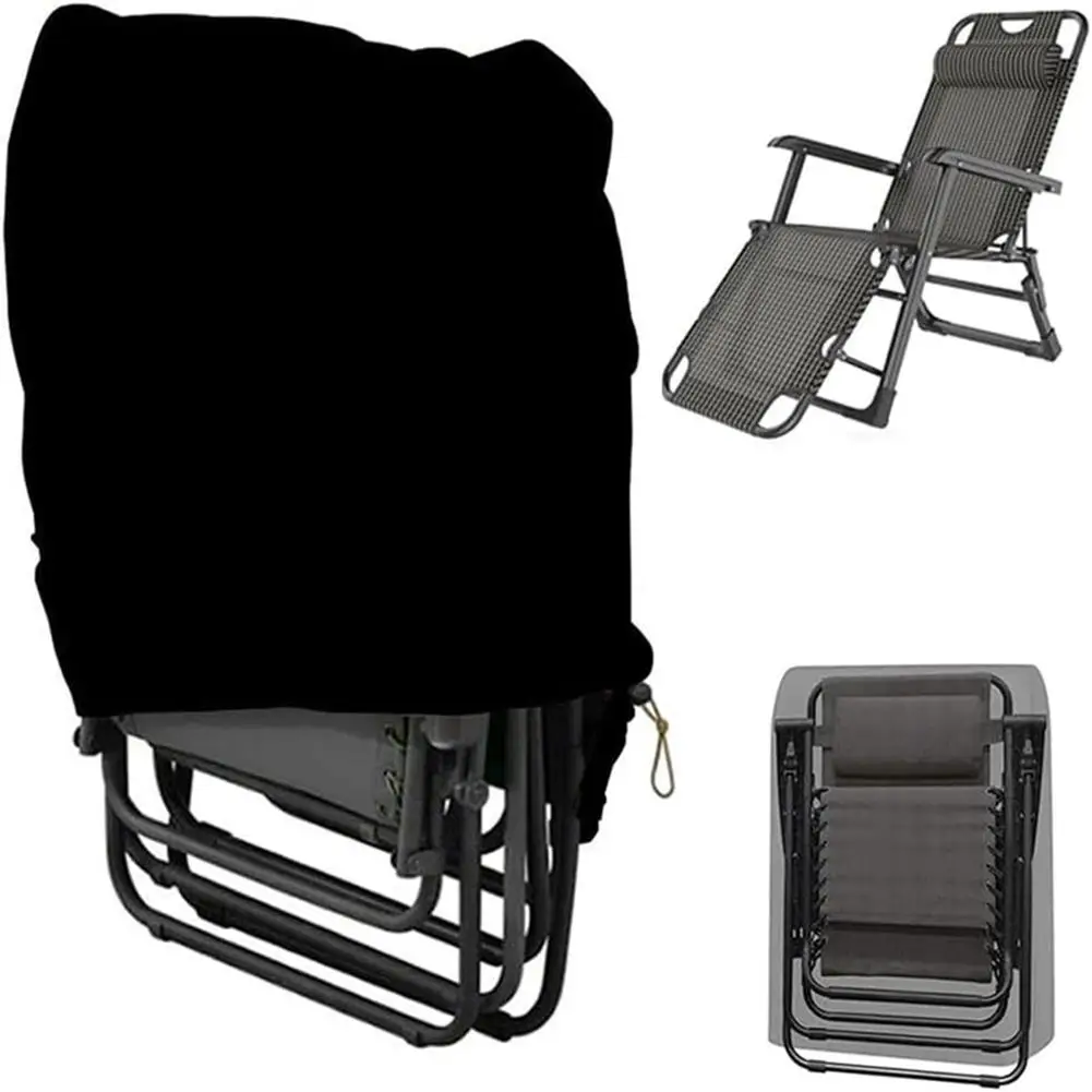 Garden Furniture 210D Fabric All-Weather Cover 110x71x20 34 Cm Adjustable Drawstring Compatible With Various Chairs