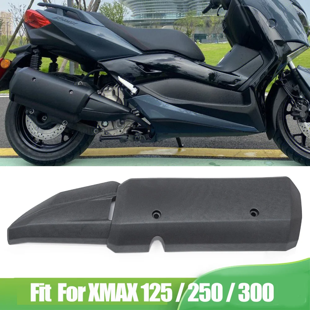 Misura per YAMAHA 2018 - 2024 XMAX250 XMAX300 Moto Tubo Di Scarico Copertura Cowl Protector XMAX X-MAX 250 300 2019 2020 2021 2023