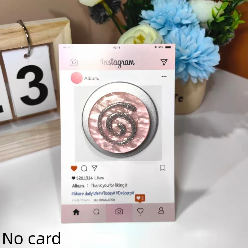 INS Color Spiral Glitter Phone Stand Phone Grip Bracket for MagSafe Collapsible Holder Kickstand for iPhone 17 16 15 14 Samsung
