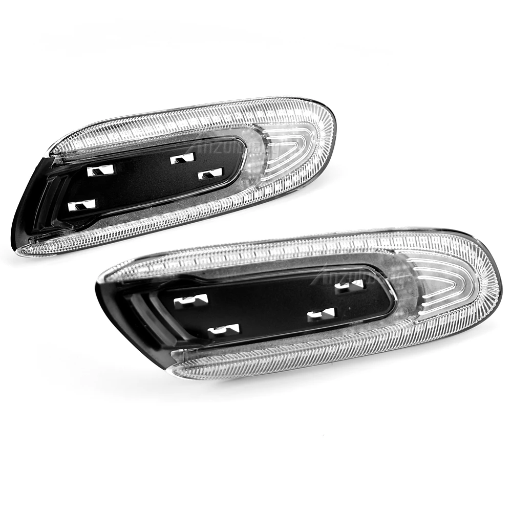 Misura Per Mini Cooper F55 F56 F57 2X Dinamico LED Parafango Indicatore Luce Indicatore Laterale Lampada luce Ambra luce lente di fumo