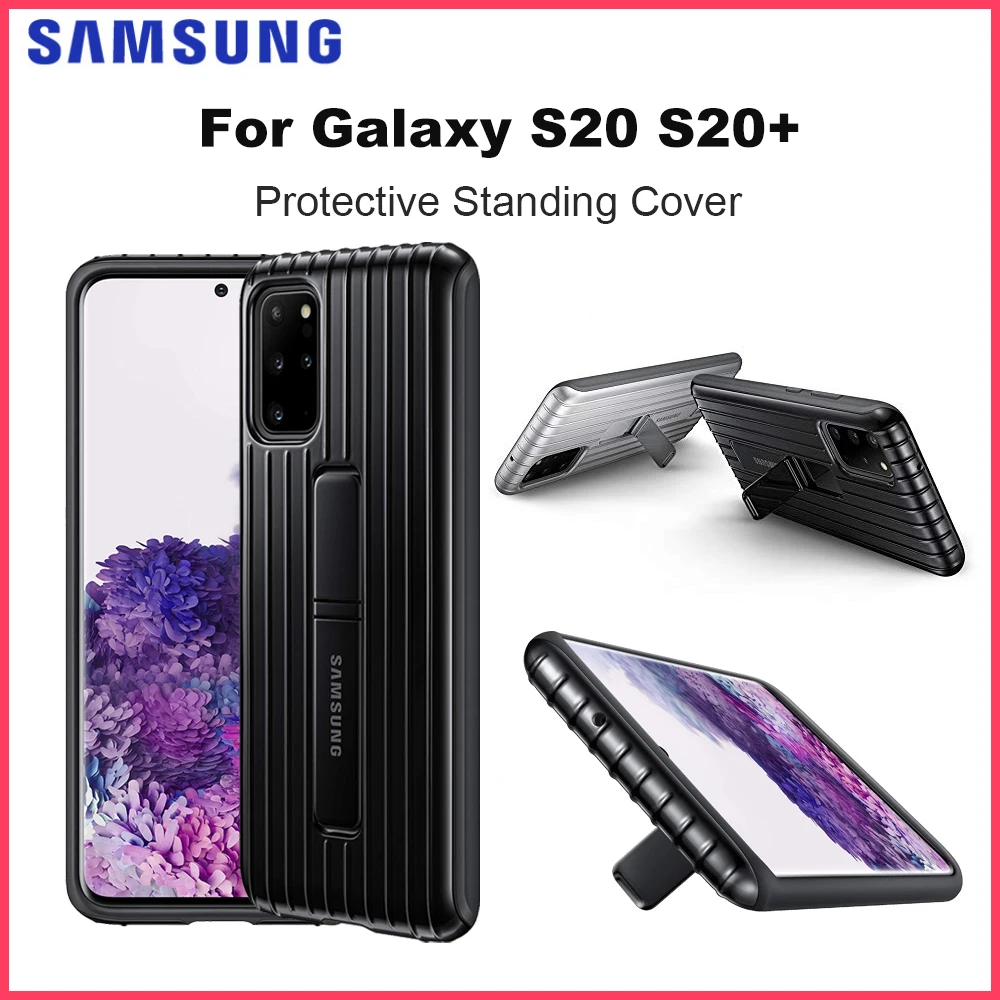 

Original Samsung Protective Standing Smartphone Cover for Galaxy S20 S20+ S20Plus 5G Phone Case S20 Standing Stand Cover