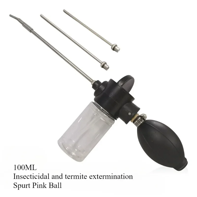 Silicone Bulb Powder Duster, Manual Insecticide Duster for Cockroach Control and Termite Prevention