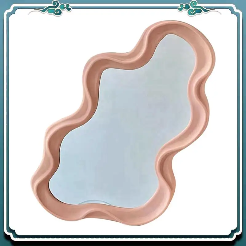 A67K-Charm Cloud Shaped Mirror - Irregular Wall Hanging Mirror For Makeup, Home Decor, Living Room,Party Accessories