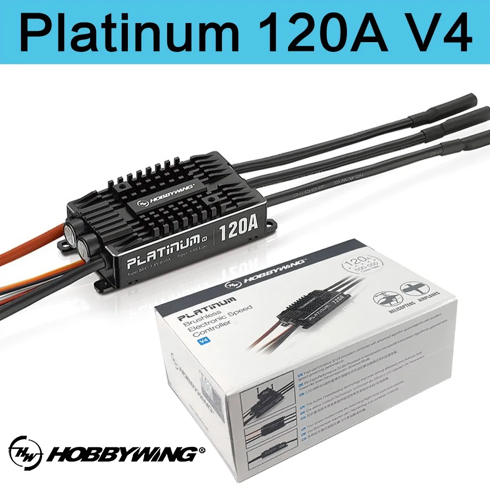 

Hobbywing Platinum Pro V4 120a 3-6s Lipo Bec пустая форма бесщеточный Esc для радиоуправляемого дрона самолета вертолета