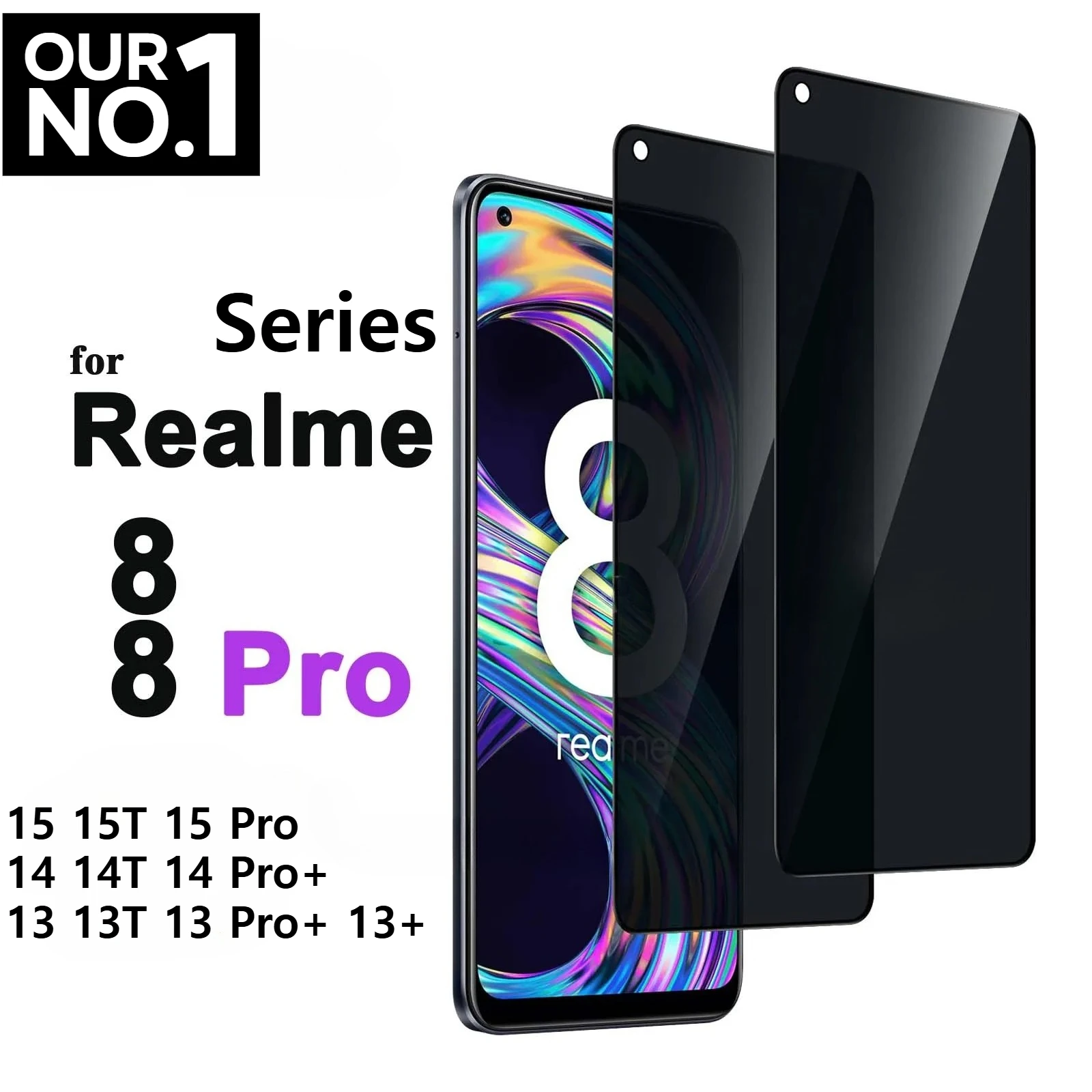 

Защитная пленка для экрана Ultra HD для Realme 8 Pro 15T 15 Pro 14 Pro+ 14T 14X 9H, устойчивое к царапинам, высокоалюминиевое закаленное стекло