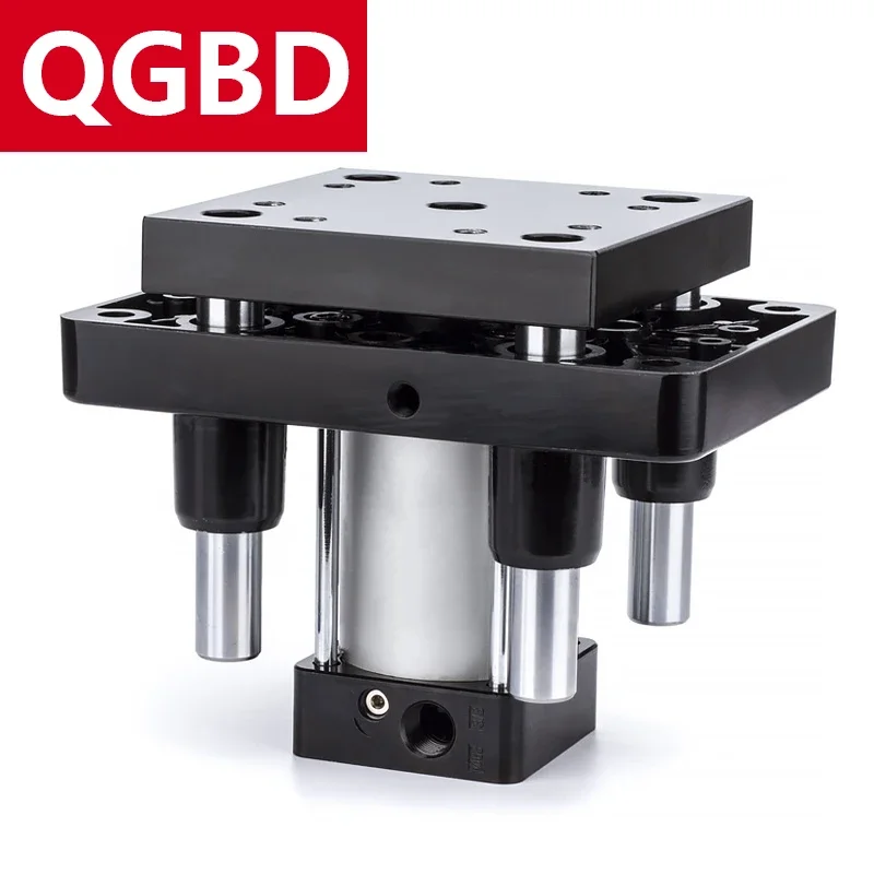 QGBD63-40 QGBD63-50 QGBD80-40 QGBD80-50 Four-Pillar Jacking Cylinder Standard Large Thrust With Guide Rod Pneumatic Large Thrust