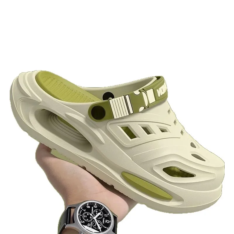 Men Platform Beach Mountaineering Clogs Anti-slip Double Shock Absorb Quick Dry Odor-free EVA Water Sandals Removable Insole image 5