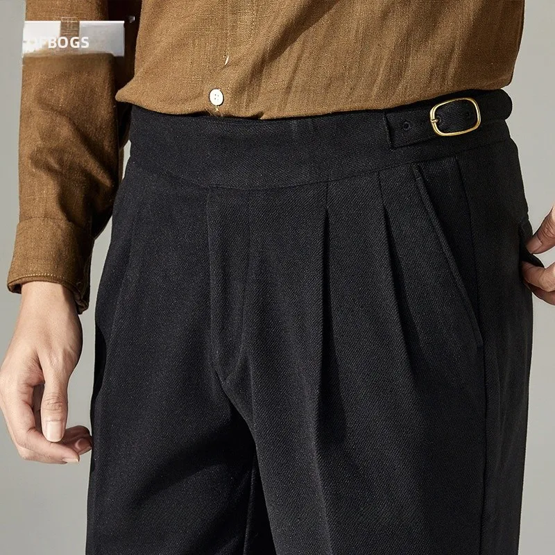 

New 828 Brand Men's Straight Leg Casual Trousers Spring Autumn Season Adjustable Waist No Ironing Required Faionable Urban...