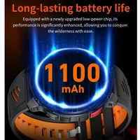 2026 nouveau T-Rex3 Pro 1100mAh batterie montre intelligente GPS chemin 5ATM étanche sport course tracker extérieur boussole militaire Smartwatch 3