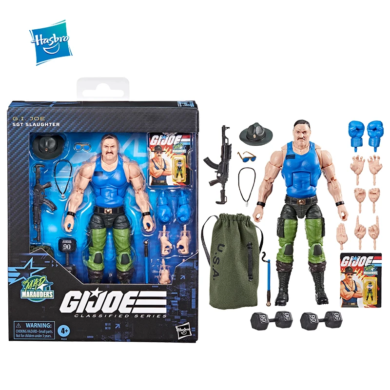 

Original Action Figure Hasbro G.I.JOE Classified Series G.I.JOE Sgt Slaughter Anime Figure Model Toy Ornaments Doll Gifts