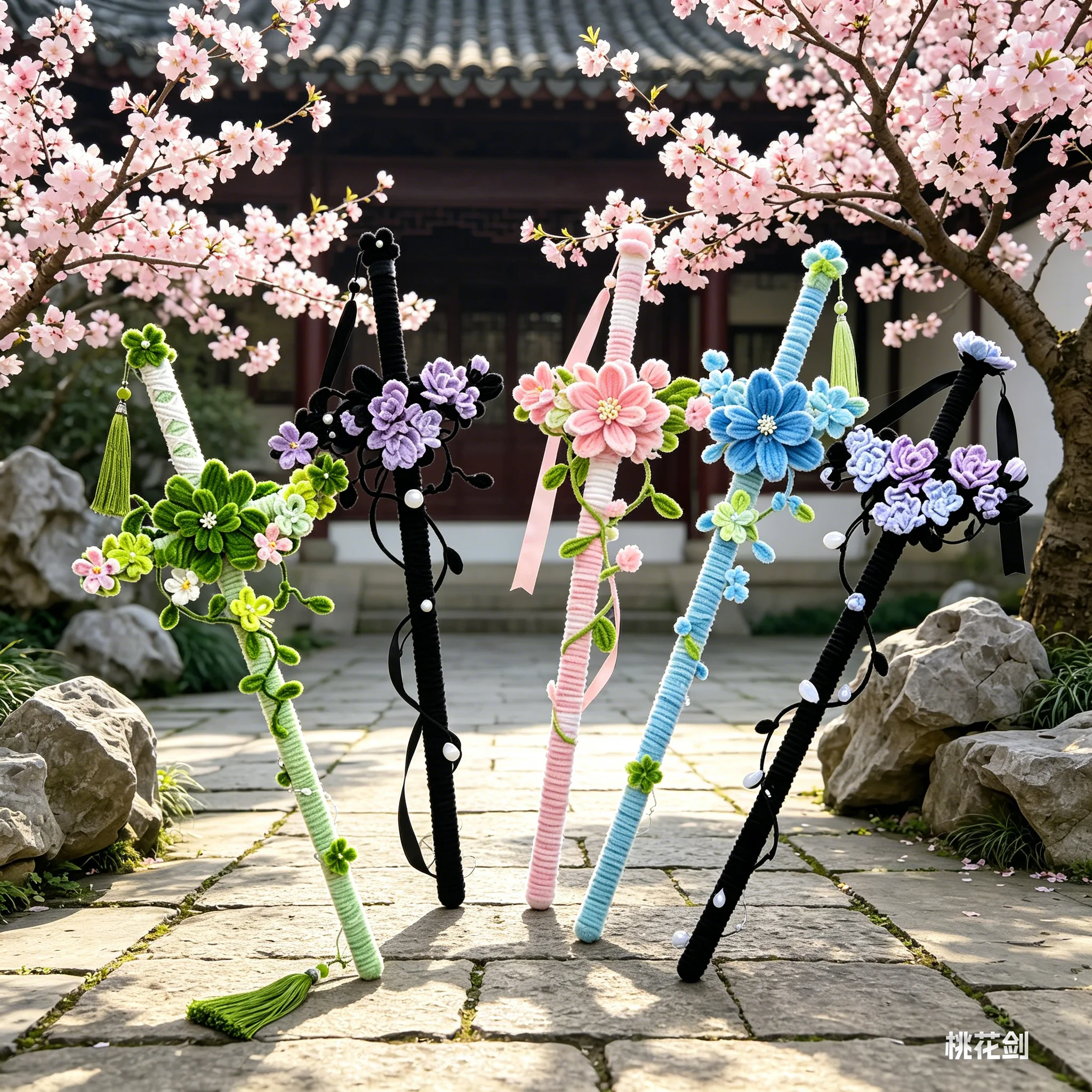 spring-peach-blossom-sword-twist-stick-tassel-handmade-diy-material-bag-atmosphere-gift