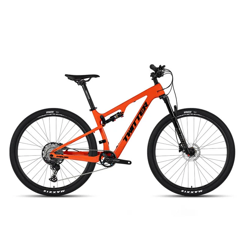 Carbon Fiber Full Suspension Mountain Bike Thru Axle Version 12 Speed Mechanical Shifter Hydraulic Disc Brake DNM Rear Shock 27.