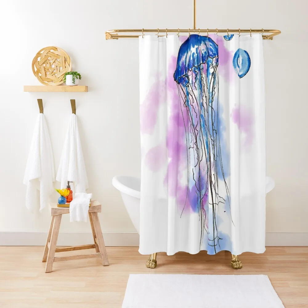

Jellyfish Shower Curtain Waterproof Fabric Bathroom Bathroom And Shower Products Bathroom Box Modern Accessory Bathrooms Curtain