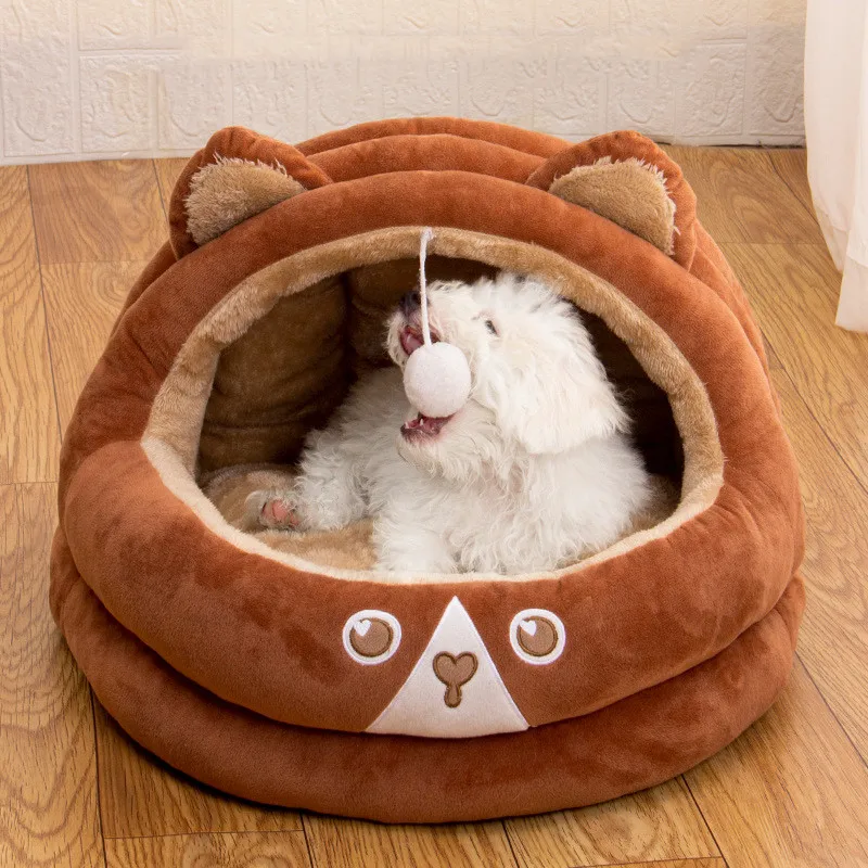 

Cat Pad Bed Sweet Soft Warm Pet Basket Cozy Kitten Lounger Cushion Pet House Tent Small Dog Mat For Washable Cats winter Beds