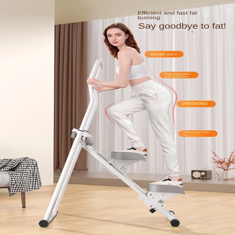 MIYAUP White Multi Functional Climbing Machine Sports And Fitness Equipment Stationary Step Machine