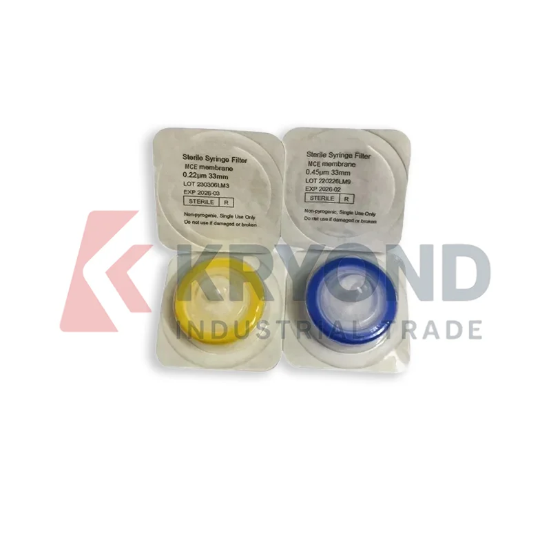 33mm Syringe Filter Mixed Cellulose Esters MCE Membrane Luer Lock Laboratory Filtration Unit 0.22um 0.45um Pack Research Set Kit