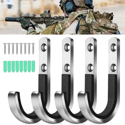 Gun Hook Storage Rifle Shotgun Hook Wall Mounted Heavy-Duty Steel Gun Hook Safe Storage of Any Rifle Shotgun Bow & Arrow