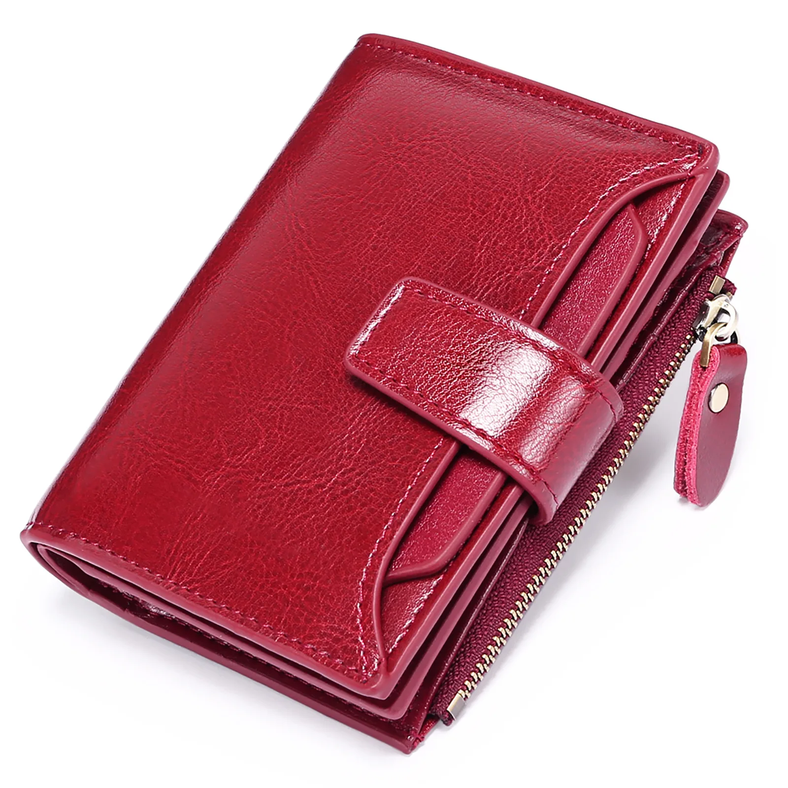 New Soft Leather Women's Wallet Female Short Edition Student Korean Version Multi Functional Zero Wallet Driver's License Wallet