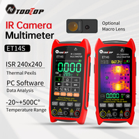 TOOLTOP ET14S -20~550℃ Thermal Imaging Camera 2.8inch Multimeter ISR 240x 240 Thermal Imager Pipeline Building HVAC Heating Test