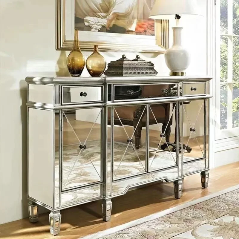 Mirror Bucket, TV Cabinet, Living Room Sideboard Foyer Cabinet,neoclassical And Modern
