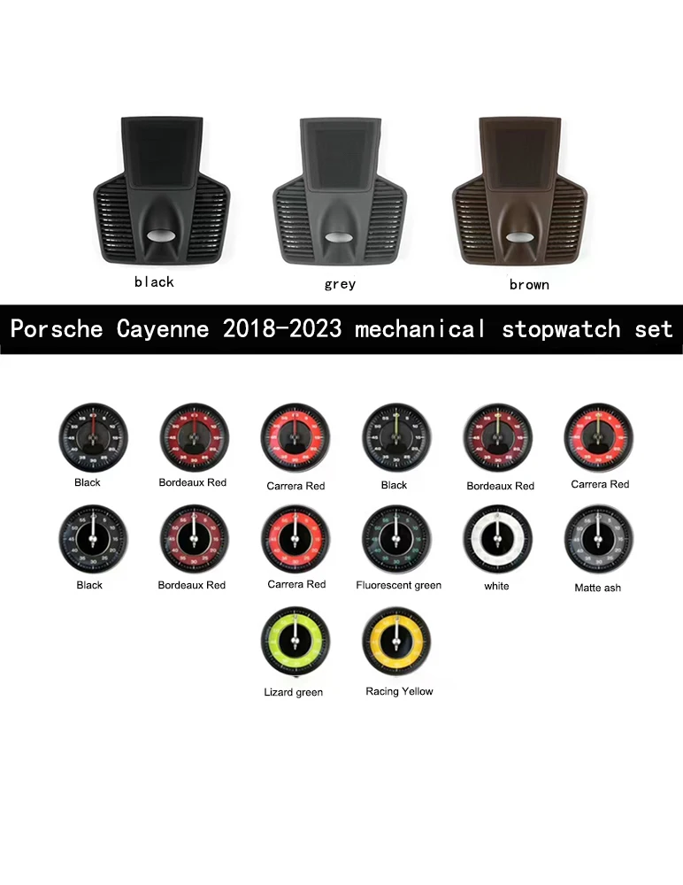 Console auto stopwatch accessoire voor Porsche Panamera 970 971 Cayenne 92A 9Y 0 718 CAYMAN 718 Boxster model
