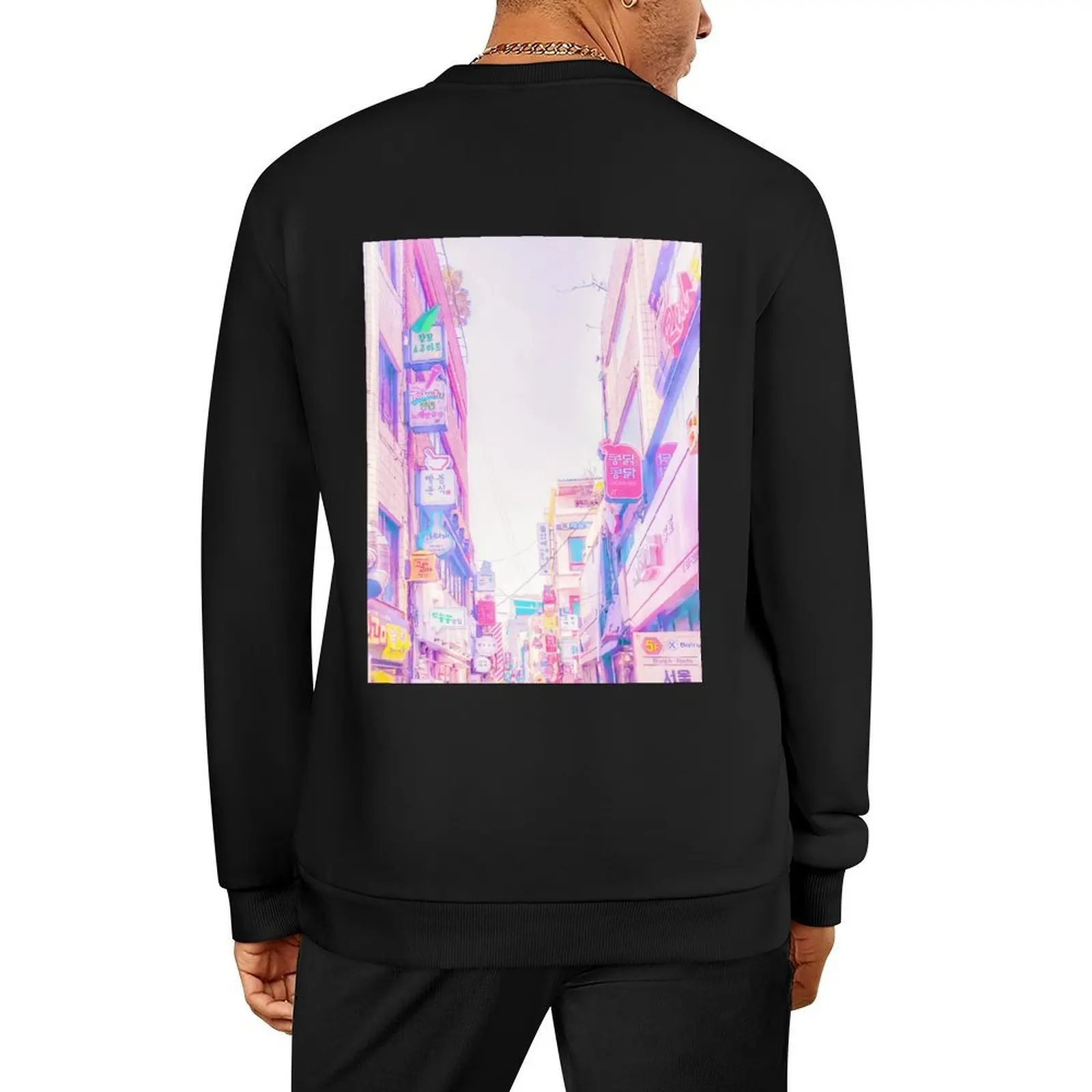 

Anime Seoul (Vaporwave Edition) Pullover mens designer clothes korean autumn clothes aesthetic clothing autumn clothes pullover