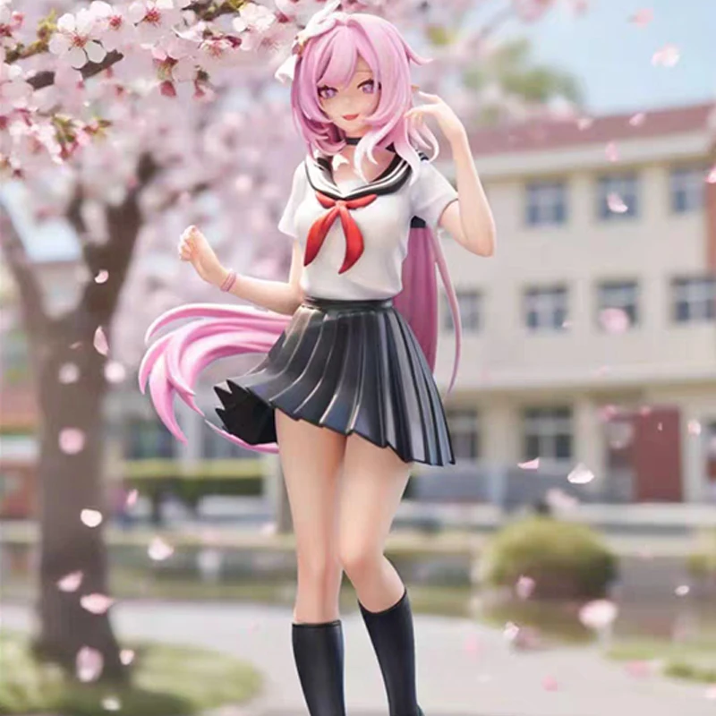 

Honkai Impact 3 Figures Elysia Figure School Uniform Elysia Anime Figurine Pvc Model Doll Desk Ornament Statue Toys Kids Gifts